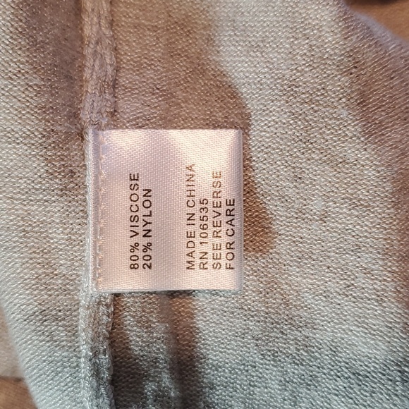 Central Park West Gray Sleeveless Cardigan Fringe Size M EUC - Picture 5 of 7